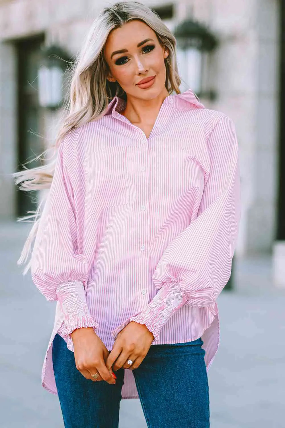 Fernanda Lantern Sleeve Shirt-